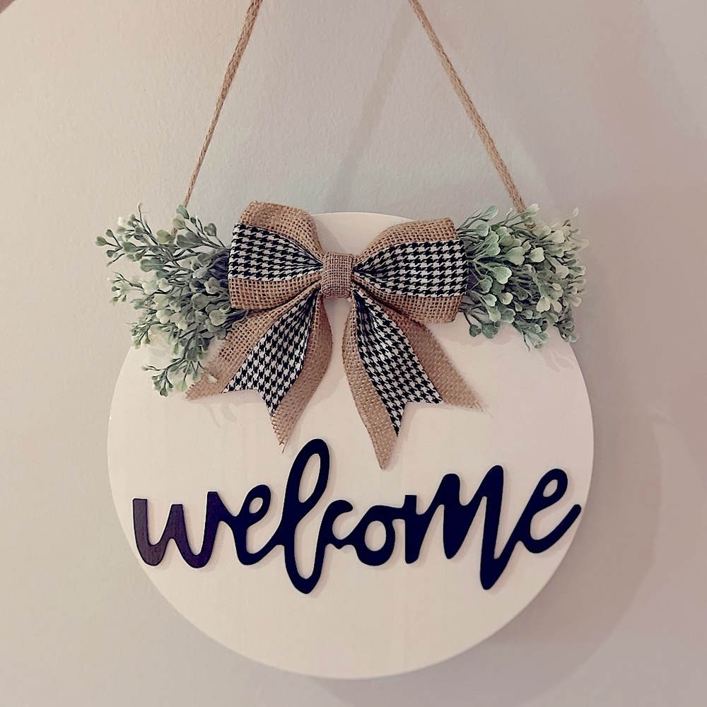 Front Door Welcome Sign